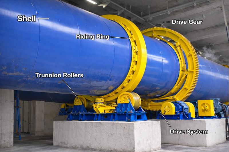 Components of Rotary Dryer